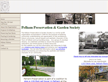 Tablet Screenshot of pelhampreservationsociety.com